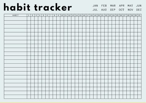 Free Digital Habit Tracker Template | Study planner printable, Journal lists, Habit tracker Habit Tracker Aesthetic, Tracker Aesthetic, School To Do List, Habit Tracker Notion, Student Daily Planner, Notion Habit Tracker, Digital Habit Tracker, Habit Tracker Ideas, Bullet Journal Habit Tracker