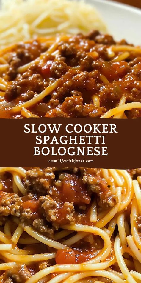 I call this 'Grandma’s Secret Sauce' because it’s so rich and flavorful, it tastes like it took hours (but it didn’t)! Favorite Italian Dishes, Single Serving Casserole Recipes, Famous Crockpot Recipes, Crockpot Italian Pasta, Crock Pot Italian Recipes, Crockpot Speggetti, Spaghetti Dinner Recipes, Chef Boyardee Spaghetti And Meatballs, Crock Pot Meat Sauce