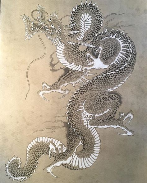 Traditional Tattoo Dragon, Chinese Dragon Drawing, Ink Tattoo Design, Japanese Dragon Drawing, Red Tattoo Ideas, Asian Dragon Tattoo, Red Ink Tattoo, Dragon Tattoo Art, Japanese Dragon Tattoo