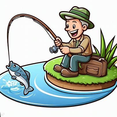 single fishing cartoon cclipart images - Pencipta Imej daripada Microsoft Designer Fishing Cartoon Drawing, Cartoon Fishing Rod, Fisherman Vector, Fishing Pole Clipart, Fishing Drawing, Fishing Cartoon, Fishing Images, Striper Fishing, Fishing Png