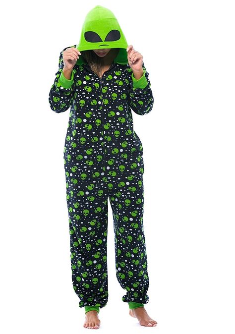 Women's Clothing, Lingerie, Sleep & Lounge, Sleep & Lounge, Sets, Alien Adult Onesie/Pajamas - Alien - CX1859NLWUY #women #fashion #style #sexy #shopping #outfits #Sets Alien Onesie, Pajamas For Teens, Adult Onesie Pajamas, Alien Costume, Unisex Pajamas, Halloween Pajamas, Womens Pajamas, Onesie Pajamas, One Piece Pajamas