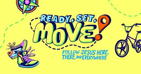 Vbs Themes Ideas 2023, Ready Set Move Vbs Decorating Ideas, Orange Vbs 2023 Ready Set Move Crafts, Live It Out Vbs 2025, Orange Vbs 2025 Live It Out, Ready Set Move Vbs Crafts, Ready Set Move Vbs Decorations, Orange Vbs Ready Set Move Decorating Ideas, Ready Set Move Vbs