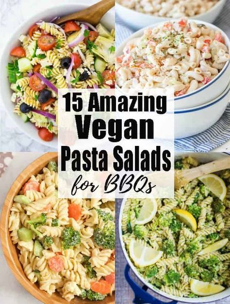 Veg Pasta Salad Recipes, Vegan Sides For Bbq, Vegan Summer Side Dishes, Picnic Food Ideas Vegan, Vegan Picnic Food Ideas, Vegan Bbq Ideas, Vegan Pasta Salads, Vegan Picnic Ideas, Vegan Pasta Noodles