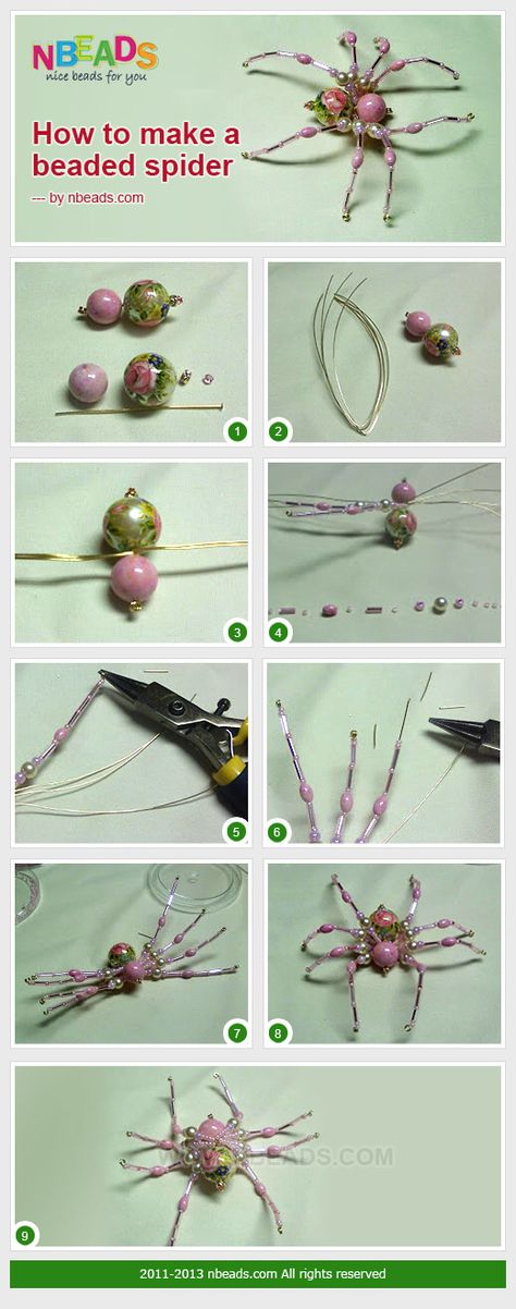 Spider Diy, Christmas Spider, Bracelets Easy, Beaded Spiders, Craft Decorations, Crafts Easy, Diy Bracelets Easy, Beaded Crafts, Diy Decor Crafts