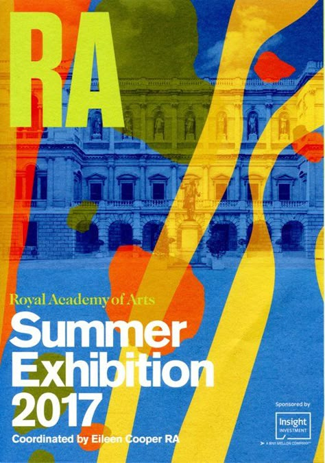 London Royal Academy of Arts - Summer Exhibition 2017 leaflet Exhibition Poster Design Ideas, Exhibition Flyer Design, Exhibition Ads, Gallery Poster Design, Exhibition Invitation Design, Art Gallery Branding, Exhibition Poster Design, Yinka Shonibare, Summer Exhibition