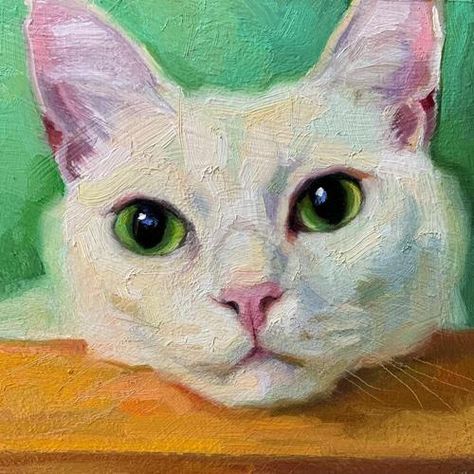 Katya Minkina, Cat Paintings, Fotografi Vintage, Ethereal Art, Cat Portraits, Daily Paintworks, Cat Painting, Fine Art Gallery, 귀여운 동물