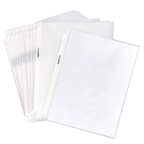 Amazon Basics Sheet Protector, Heavy Duty, Non-Glare, 100 Pack, Clear Work Proposal, 1 Inch Binder, Sheet Protector, Sheet Protectors, Scentsy Independent Consultant, Page Protectors, Amazon Basics, Dry Erase Markers, Ring Binder