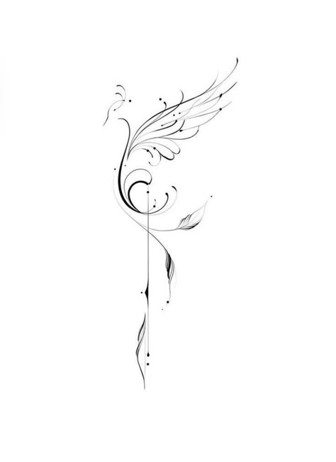 Phoenix Tattoos For Women, Phoenix Tattoo Feminine, Small Phoenix Tattoos, Phoenix Tattoos, Phoenix Tattoo Design, Spine Tattoos For Women, Stylist Tattoos, Classy Tattoos, Phoenix Tattoo