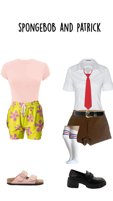 #outfitinspo #spongebob #halloween #costume Simple Spongebob Costume, Spongebob Halloween Costumes, Spongebob And Patrick Costumes, Spongebob Halloween, Spongebob Costume, Halloween Fits, Spongebob Birthday Party, Spongebob Birthday