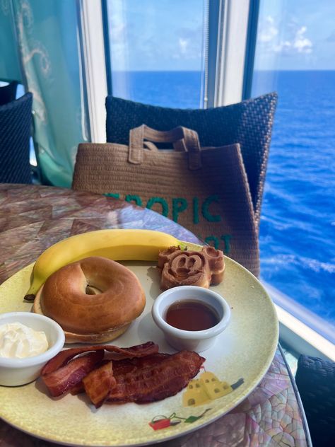 Disney Cruise Line Breakfast Cabanas Mickey Waffles Disney Cruise Aesthetic, Cruise Breakfast, Disney Cruise Food, Disney Cruise Pictures, Disneyland Snacks, Mickey Waffles, Cruise Food, Disney Cruise Ships, Cruise Pictures