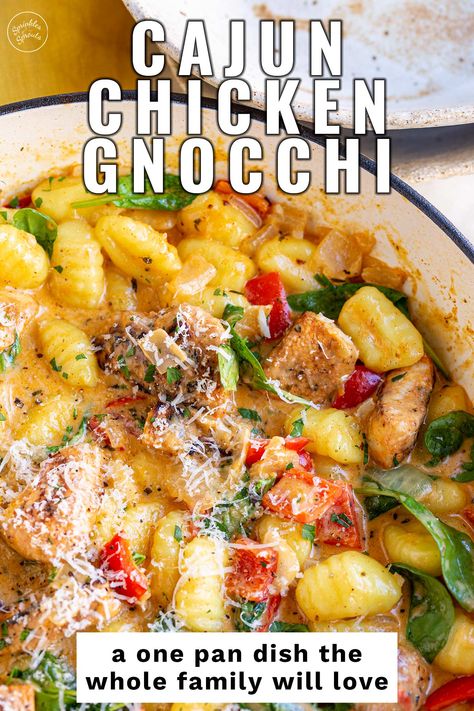 If you're craving a hearty and flavorful dish packed with a little kick, this Cajun Chicken Gnocchi is for you. Picture tender bites of chicken seared to perfection with a zesty blend of Cajun spices. And as if that weren't enough, we're pairing it with pillowy-soft gnocchi, just waiting to soak up all those rich, smoky flavors. It's a dish that satisfies your hunger and warms your soul with its robust flavors and comforting textures. Saag Chicken, Lemon Dill Chicken, Cajun Spices, Dill Chicken, Gnocchi Dishes, Chicken Gnocchi, Italian Comfort Food, Chinese Cooking Wine, Chicken Gnocchi Soup