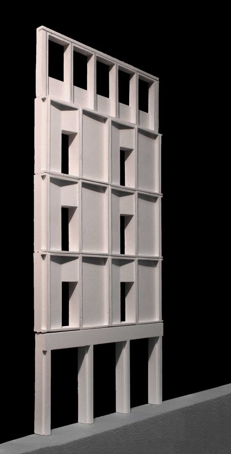 Lilestone Street 02 Architecture Facade Model, Layered Facade Architecture, Facade Model, Wavy Facade Architecture, Tower Facade, Tower Facade Architecture, West Home, Arch Model, Layout Architecture