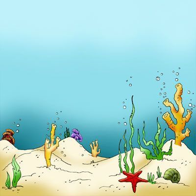 Orla Infantil, Ocean Clipart, Sea Floor, Cricut Images, School Murals, Ocean Floor, Background Drawing, Ocean Scenes, Landscape Background