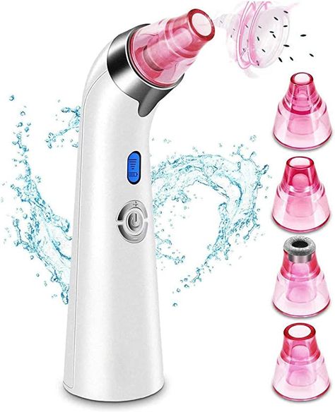 Pore Vacuum, Comedone Extractor, Nose Pores, Blackhead Remover Tool, Blackhead Vacuum, Coconut Oil Skin Care, Pink Amazon, Pore Cleanser, Blemish Remover