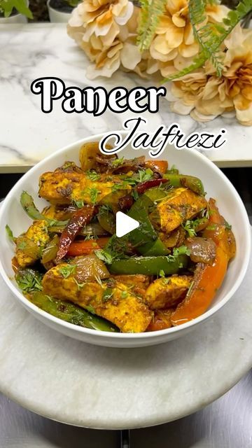 GARIMA BHARGAVA | FOOD & TRAVEL on Instagram: "Paneer Jalfrezi 
📌save for later

Ingredients 
250 gms Paneer 
1 onion 
1 Capsicum 
1 tomato 
1 tbsp Oil 
1 tbsp Butter 
1 tsp Jeera 
Ginger 
Garlic 
Green chilli 
Red chilli 
1/2 tsp haldi 
1 tsp Dhania 
1/2 tsp red chilli 
Salt to taste 
1tbsp Sugar
3/4th tsp Garam Masala 
Coriander 

#paneer #paneerjalfrezirecipe #paneerjalfrezi" Paneer Jalfrezi Recipe, Paneer Capsicum Recipes, Paneer Jalfrezi, Capsicum Recipes, Paneer Dishes, Chilli Recipes, Paneer Recipes, Green Chilli, Red Chilli