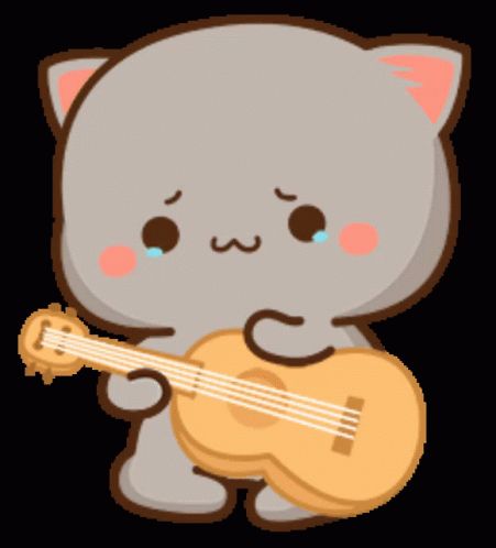 Peach Cat Guitar GIF - PeachCat Guitar PlayingGuitar - Discover & Share GIFs Disney Art Of Animation, Logo Presentation, Chibi Cat, Cute Bear Drawings, Cute Cartoon Images, Cute Cat Gif, Cute Love Cartoons, Cute Doodles Drawings, Cute Messages