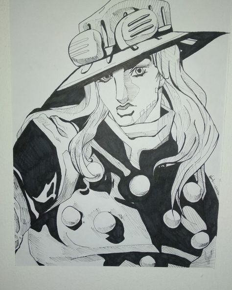 my drawing of Gyro Zeppeli cuz hes hot :-: Gyro Zeppeli Manga Black And White, Gyro Zeppeli Executioner, Gyro Zeppeli Teddy Bear, Jojo's Bizarre Adventure Gyro Zeppeli, Gyro Zeppeli Oficial Art, Gyro Zeppeli, Easy To Draw, Jojo Bizarre, Jojo's Bizarre Adventure