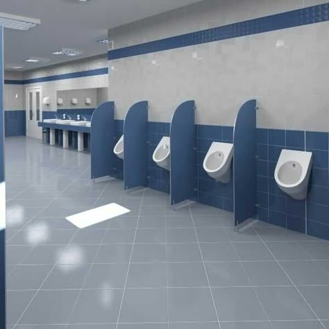 تصميم دورة مياه, Public Restroom Design, Commercial Bathroom Designs, Man Bathroom, School Bathroom, Public Toilet, Small Toilet Room, Restroom Design, Public Bathrooms