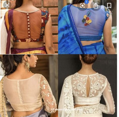 Blouse Designes, Choli Design, Netted Blouse Designs, Blouse Designs High Neck, Net Blouse, Blouse Designs Catalogue, Silver Blouse, Backless Blouse Designs, Boat Neck Blouse