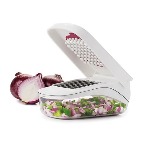 OXO Good Grips® Vegetable Chopper Onion Chopper, Creative Kitchen, Vegetable Chopper, Vegetable Slicer, Food Chopper, Vegetable Tools, How To Make Salad, Kitchen Tools And Gadgets, Good Grips