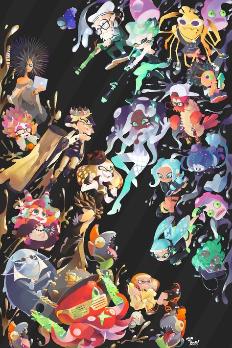 Splatoon 3 Wallpaper, Image Pixel Art, Pearl And Marina, Splatoon Memes, Nintendo Splatoon, Splatoon 2 Art, Splatoon Comics, Splatoon 3, Nintendo Art