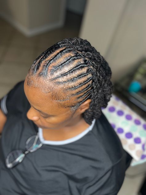 Flat Twist Into Two Strand Twist, Flat Twist With Locs, Flat Twist With Two Strand Twist, Flat Twists On Locs, Flat Twist On Locs, Flat Twist Locs, Flat Twist Loc Styles, Loc Ideas, Flat Twist Hairstyles