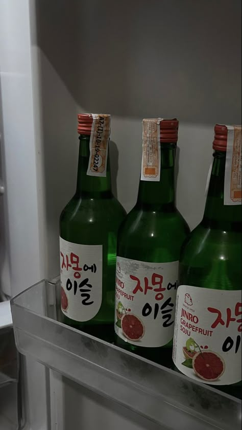 Soju Prank Picture, Soju Fake Story, Soju Aesthetic, Alcoholic Drinks Aesthetic, Soju Drinks, Bff Quotes Funny, Alcohol Aesthetic, Concert Aesthetic, Mood Instagram