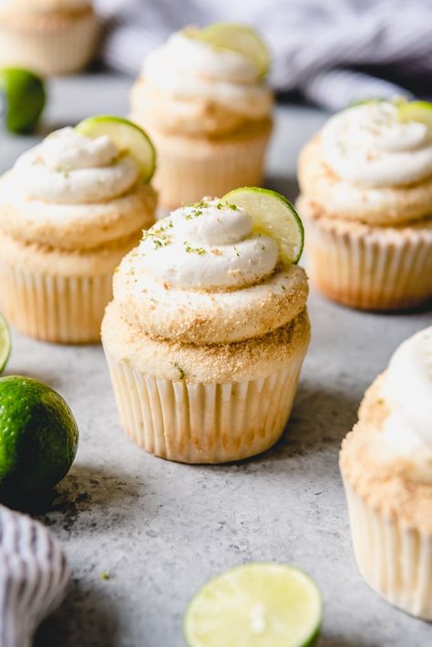 Apple Spice Cupcakes, Key Lime Cupcakes, 1st Birthday Cupcakes, Lime Cupcakes, Fancy Cupcakes, Apple Spice, Gourmet Cupcakes, Spice Cupcakes, Lime Pie