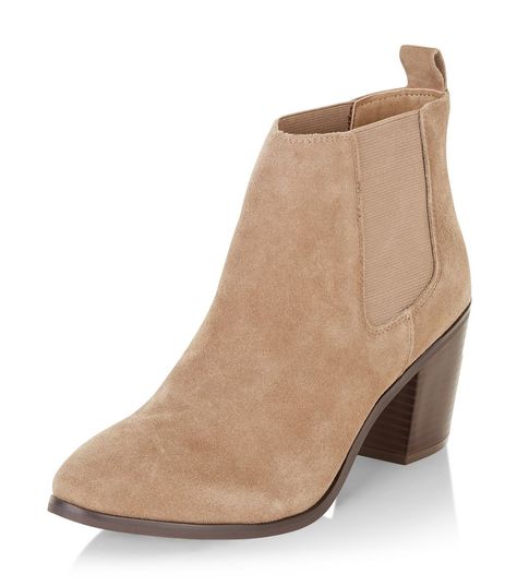 Light Brown Leather Block Heel Ankle Boots | New Look Light Brown Ankle Boots, Short Heeled Boots, Light Brown Boots, Short Heel Boots, Real Leather Boots, Boots Outfit Ankle, Short Leather Boots, Genuine Leather Boots, Leather Heeled Boots