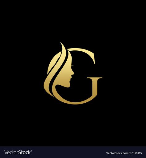 Glamour Logo Design, Letter G Logo Design Ideas, G S Logo Design, G Logo Design Ideas, G Logo Design Letter, Logo Design G, Glamour Logo, Beauty Salon Logo Design, Face Logo Design