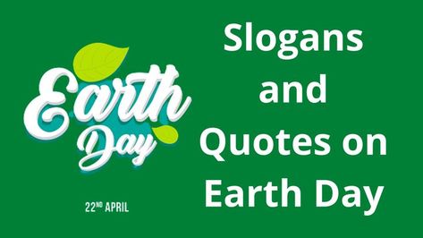 Hello friends in this video we are sharing World Earth Day Slogans & quotes in English. I hope this will helpful for you. If you have any suggestion please comment us. Tags: #WorldEarthDayslogans #WorldEarthDaystatus #WorldEarthDay #WorldEarthDayquotes #WorldEarthDays Best Slogans, Earth Day Slogans, Earth Day Quotes, English Slogans, Earth Quotes, One Line Quotes, World Earth Day, Cool Slogans, Quotes In English