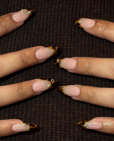 insta: gelxbygrace Tortoise Tips Nails, Tortoise Shell Nails, Nessa Nails, Shell Nails, Bubble Nails, Soft Nails, Gel Designs, Turtle Shell, Dream Nails