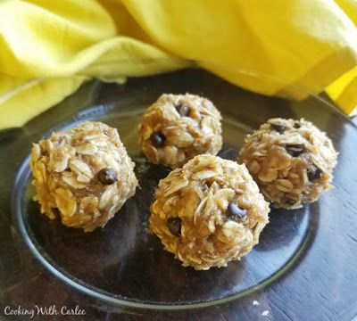 Miss K's Chunky Monkey Oatmeal Balls 3 Protein Energy Snacks, Monkey Balls, Banana And Honey, Ball Of Energy, Vegan Energy Balls, Oatmeal Balls, Clean Healthy Recipes, Oatmeal Bites, Peanut Butter Yogurt