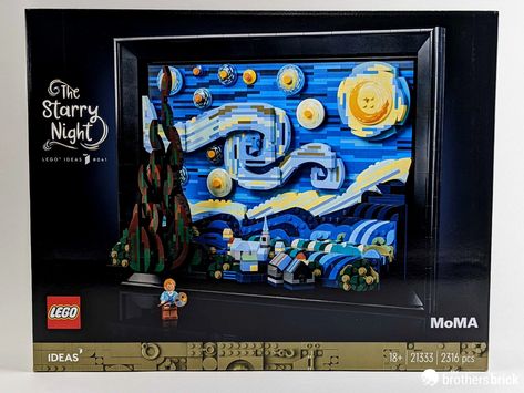 Lego Van, Van Gogh The Starry Night, Loving Vincent, Lego Print, Van Gogh Gifts, Lego Decorations, Gogh The Starry Night, Arcade Game Room, The Starry Night