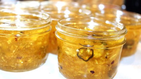 Pineapple Cowboy Candy - recipestasteful Jams With Pineapple, Pineapple Jalapeño Cowboy Candy, Cowgirl Candy Recipe With Pineapple, Pineapple Cowboy Candy Recipe, Pineapple Cowboy Candy, Carrot Relish, Cowboy Candy Recipe, Pineapple Chili, Jalapeno Recipe