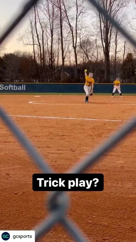 softball_doctor on Instagram: Interesting 🤔🤔 Repost• @gcsports Trick play? You tell us. Have you seen anything like this? Softball Videos, College Softball, Softball Problems, Softball Season, Instagram Thoughts, Softball Coach, Softball Life, Fastpitch Softball, Girls Softball