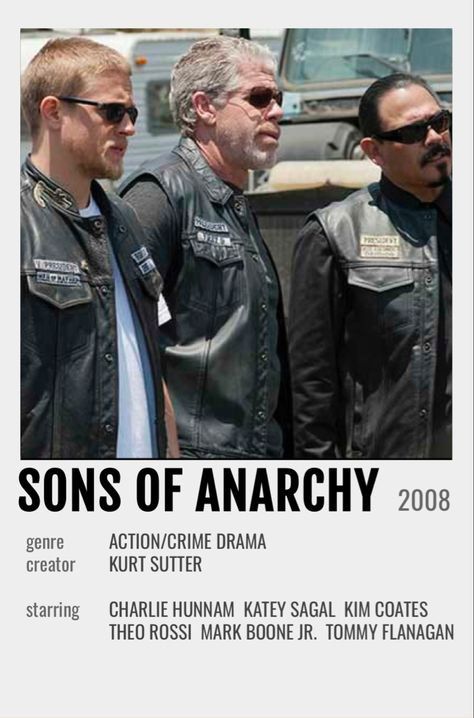 Sons Of Anarchy Poster, Anarchy Poster, Mark Boone Junior, Kim Coates, Minimalist Polaroid Poster, Katey Sagal, Theo Rossi, Tommy Flanagan, Polaroid Posters