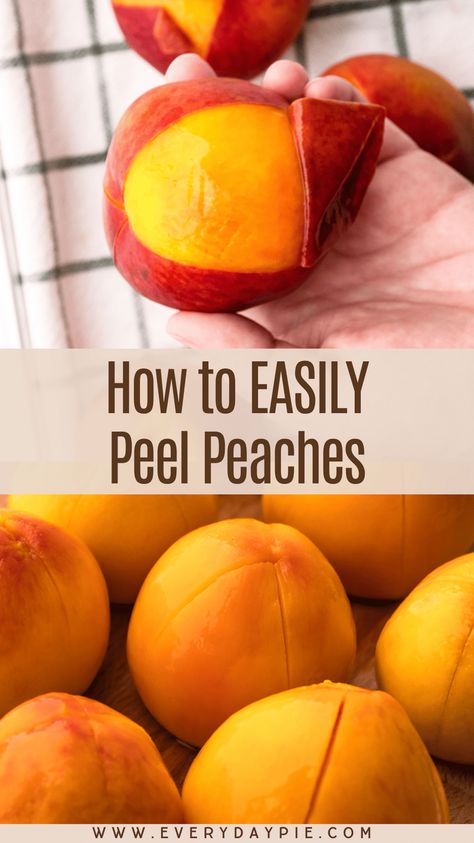 How To Skin Peaches, How To Peel A Peach, Easy Way To Peel Peaches, Peel Peaches Easy, Best Way To Peel Peaches, Blanching Peaches To Peel, How To Peel Peaches Easily, Skinning Peaches, Peeling Peaches Easy