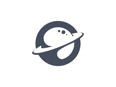 space simple logo by wiryaart on Dribbble Space Graphics, Planet Logo Design, Space Logo Ideas, Space Logo Design, Saturn Logo, Saturn Logo Design, Space Logo, Planet Logo Design Ideas, Galaxy Logo