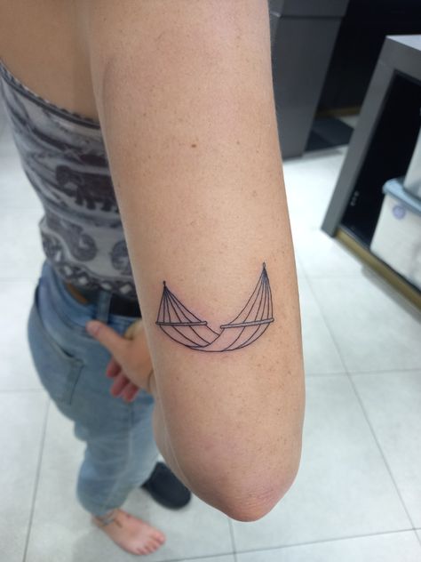 Hammock Tattoo, Tattoos 2022, Small Hammock, Piercing Tattoo, Tattoos And Piercings, I Tattoo, Hammock, Tatting, Tattoo Ideas