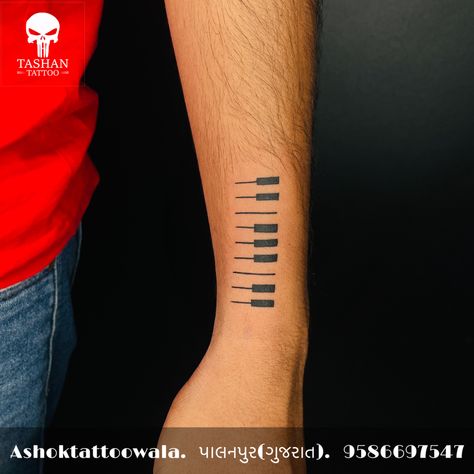 TashanTattoo
AshokTattooWala
S.20. Tirupati plaza
Opp. New bus stand
Near gd modi collage
Palanpur (gujrat)
9586697547
9687533310 Piano Key Tattoo, Music Flash Tattoos, Keyboard Tattoo, Piano Keys Tattoo, Koru Tattoo, Music Symbol Tattoo, Small Music Tattoos, Piano Tattoo, Music Symbol