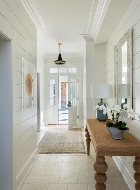 Making an Entrance: 9 Glorious Entryways | Boston Design Guide Contemporary Foyer, Barnstable Massachusetts, House Mediterranean, Shingle Style Homes, Outdoor Entertaining Spaces, Guest Cottage, Coastal Interiors, Bay View, Interiors Design