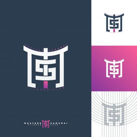 Ms Monogram, Logo Design Japanese, Japanese Clothing Brands, Motivational Letter, Puzzle Logo, Logo Monogramme, K Logos, Japan Logo, Logo Design Set