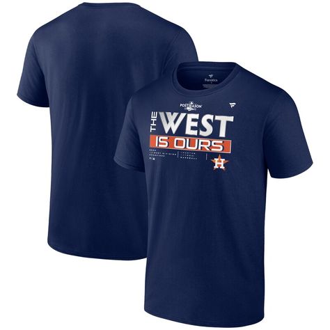 The Houston Astros fought hard all season to become the 2022 AL West Division Champions. Celebrate this exciting victory and postseason advancement by adding this Fanatics Branded Locker Room T-Shirt to your Houston Astros collection. Commemorative graphics (matching those worn by the team) will ensure everyone knows where your allegiance lies each time you don this spirited gear. Astros Team, Astros T Shirt, Yankees T Shirt, Team Success, Locker Room, Houston Astros, Mens Navy, Atlanta Braves, Big And Tall