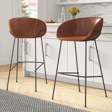 Foundstone™ Hopkins Counter & Bar Stool & Reviews | Wayfair.ca 30 Bar Stools, Counter Bar, Dining Stools, Counter Bar Stools, Kitchen Reno, Kitchen Bar Stools, Swivel Bar Stools, Counter Stool, Kitchen Dining Furniture