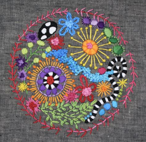 Freeform Machine Embroidery, Crazy Patchwork Embroidery, Free Style Embroidery, Embroidered Mandalas Embroidery Designs, Insects Embroidery Designs, Freestyle Embroidery, Pocket Embroidery, Boho Embroidery, Christmas Embroidery Patterns