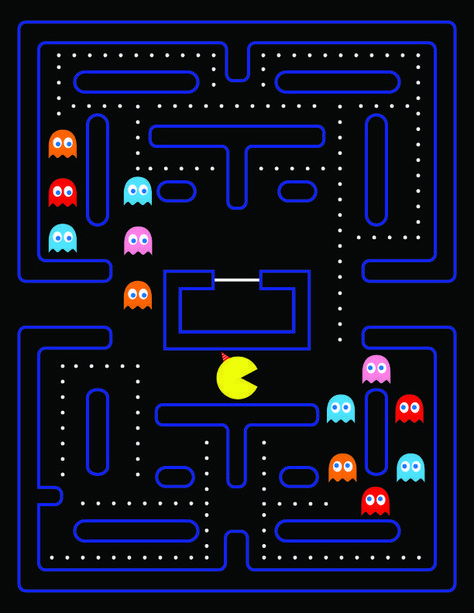 Pantry Wallpaper, Pac Man Party, Pacman Game, Arcade Retro, Video Game Images, 80s Theme Party, Architecture Concept Drawings, Retro Videos, Man Wallpaper