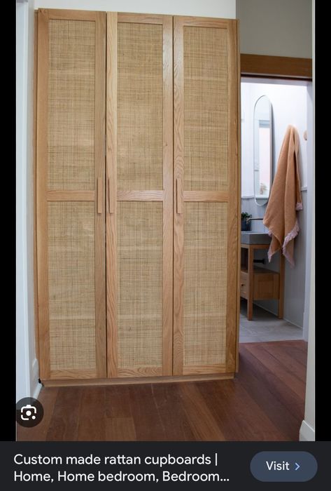 Rattan Finish Wardrobe, Rattan Fitted Wardrobe, Rattan Cupboard Doors, Rattan Closet Doors, Rattan Wardrobe Doors, Rattan Closet, Rattan Cupboard, Rattan Wardrobe, Rattan Webbing