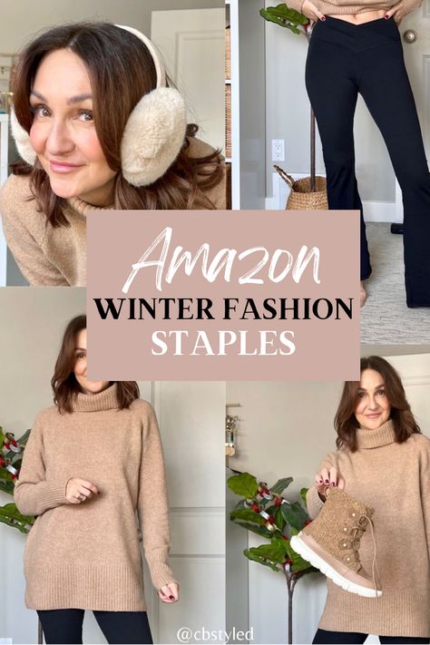 The best amazon fashion finds for winter 2023. These winter accessories are closet staples and amazon must haves. Perfect addition to your winter capsule wardrobe for casual winter outfit ideas. Amazon Winter Must Haves, Winter Amazon Outfits, Cheap One-size Winter Sweater, Amazon Fashion Winter 2024, Amazon Winter Outerwear With Long Sleeves, Ear Muffs Outfit, Amazon Winter Outfits, Affordable Oversized Winter Sweatshirt, Shopping Outfit Winter