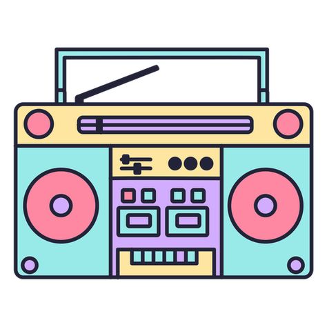 Retro boombox machine PNG Design Boombox Art, Radio 80, Ra Themes, Wreath Attachments, Boom Box, Easy Canvas Art, Door Decorations Classroom, Design Ad, Png Design